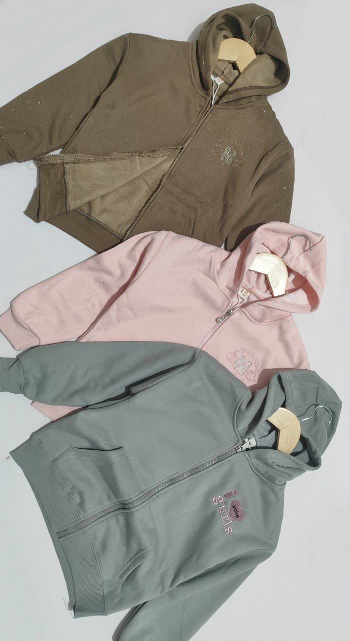 سویشرت دخترانه . سایز M تا XXL مناسب 3 تا ۱3 سال